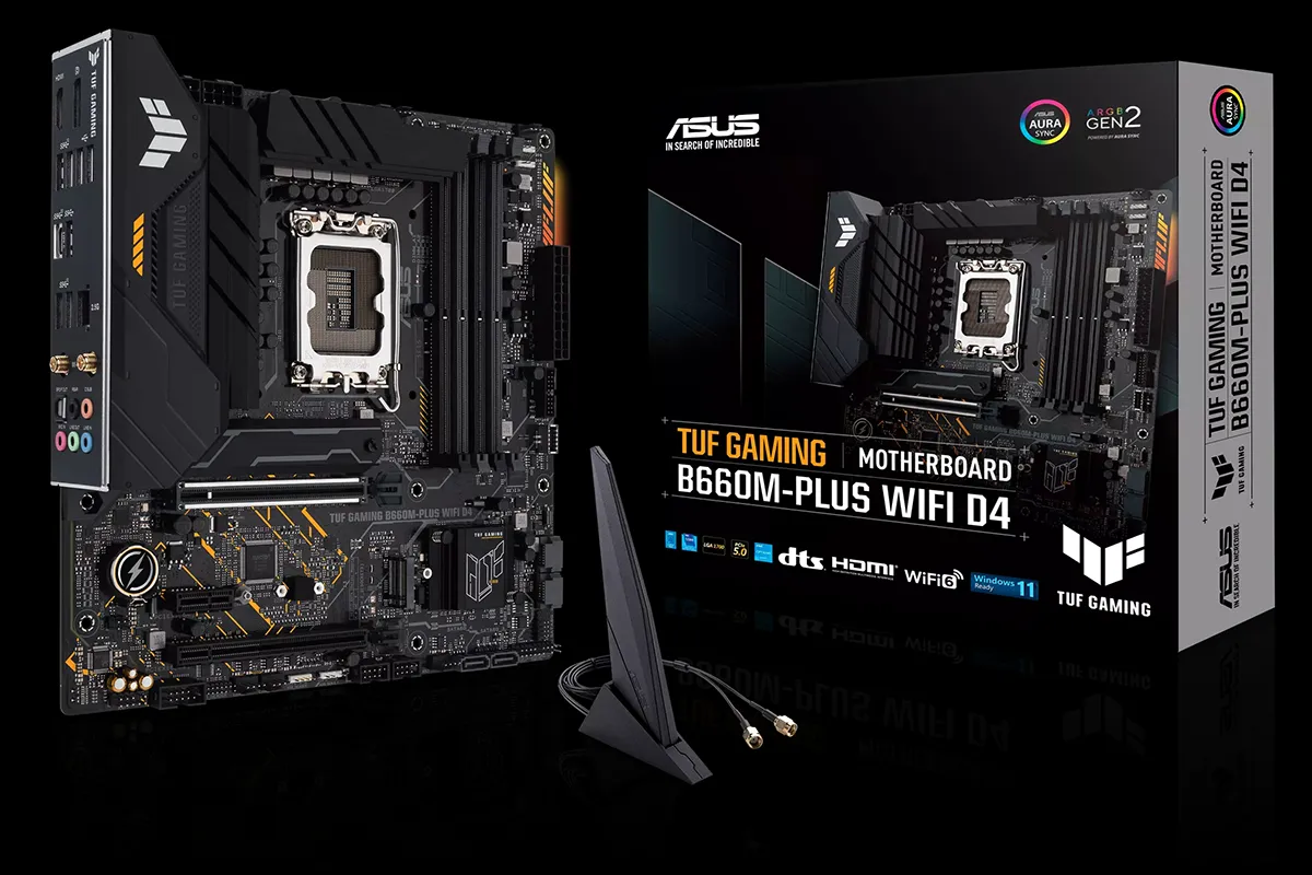 ASUS TUF GAMING B660M-PLUS WIFI D4 LGA 1700 (Intel 12th & 13th Gen