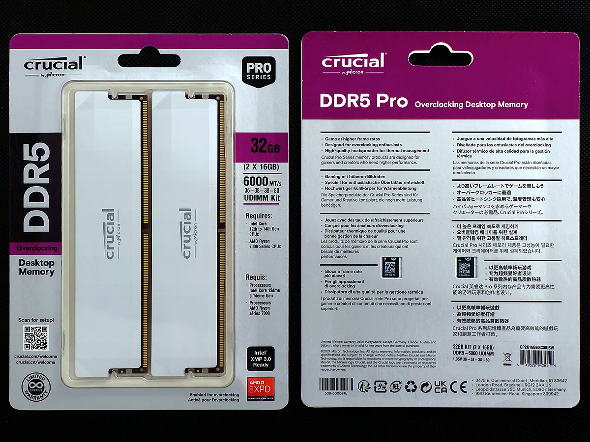 Crucial Pro Overclocking DDR5-6000 32GB Kit Review