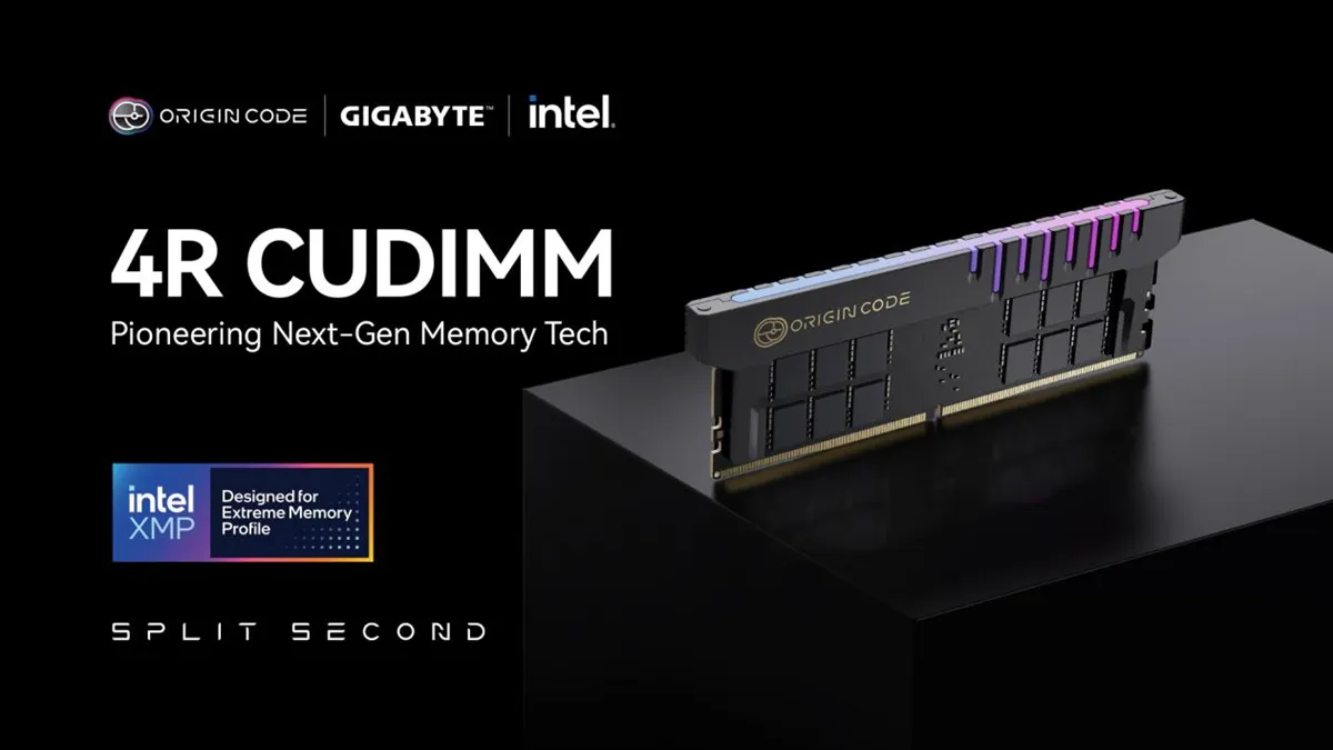 Origin Code, Gigabyte, Intel Unveil 4R DDR5 CUDIMM at COMPUTEX